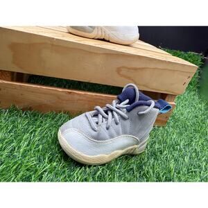 Nike - Jordan- Baby Sneakers-Gray/Blue-Size 4C